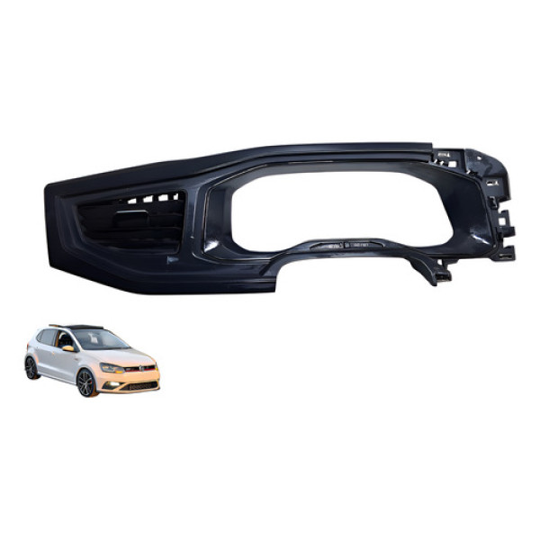 Acabamento Painel De Instrumento Vw Polo 2012 À 2016 Usado Preto