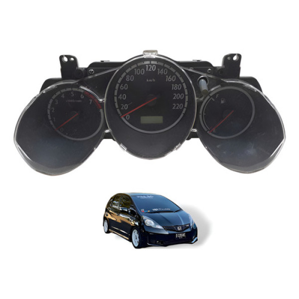 Painel De Instrumentos Com Rpm Honda Fit 2003 À 2008 Usado Preto