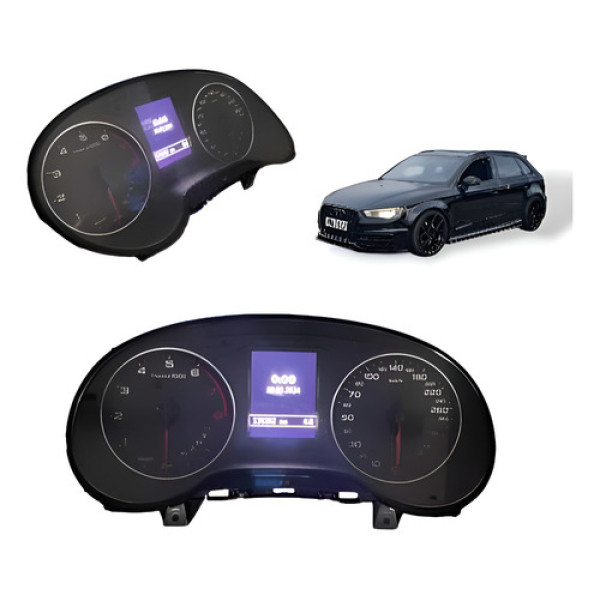 Painel De Instrumentos Com Rpm Audi A3 2013 Á 2016 Usado Preto