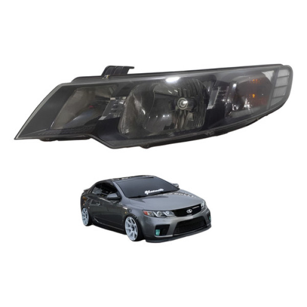 Farol Dianteiro Esquerdo Kia Cerato Koup 2009 Até 2013 Usado Esquerdo/motorista