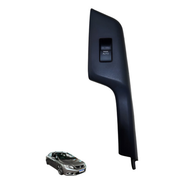 Moldura Botão Vidro Trasero Esquerdo Civic 2012/ 2016 Usado 