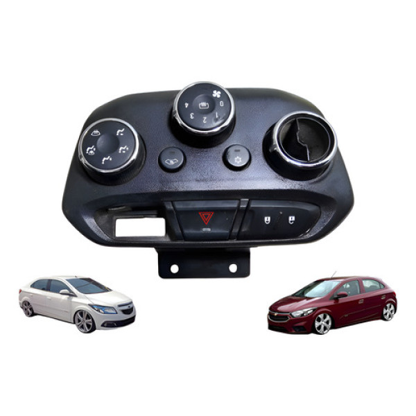 Botão Comando De Ar Trava Porta Onix Prisma 2012 Á 16 Usado Preto