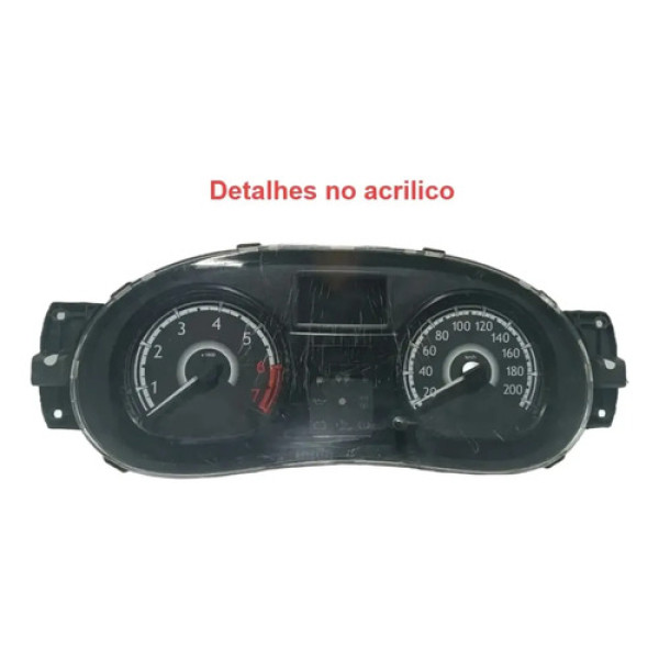 Painel Instrumento Velocimetro Renault Sandero 2008 2014 Preto
