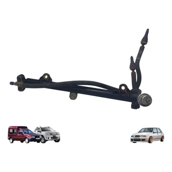 Flauta Do Bico Injetor Ford Fiesta Courier 1.4 1998 Á 2000