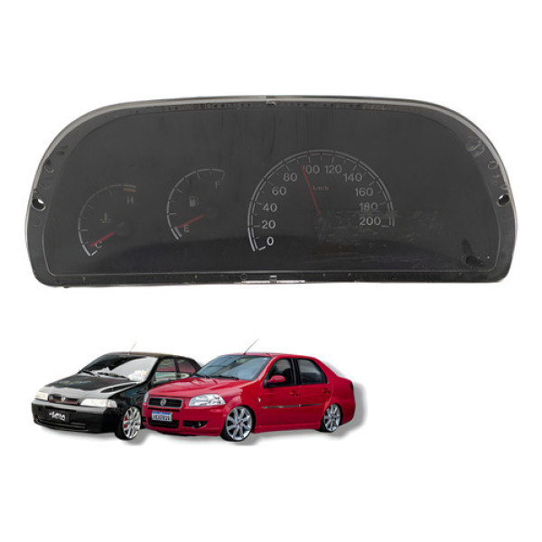Painel De Instrumentos Rpm Palio Uno Siena 2006 À 2009 Usado Preto