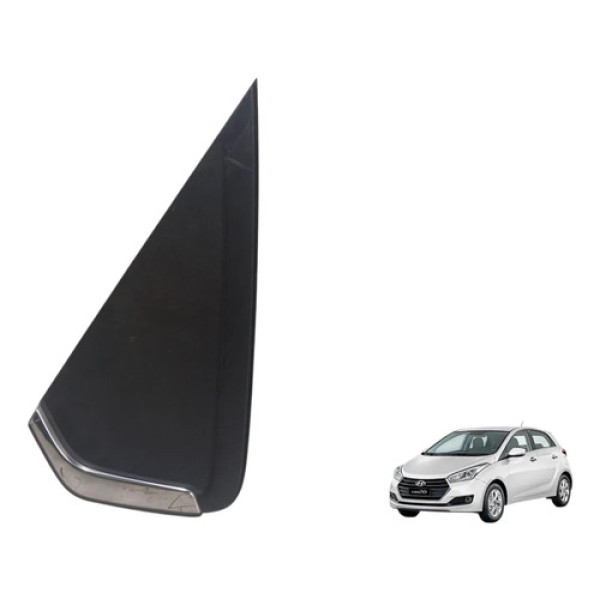 Moldura Externa Porta Traseira Direita Hyundai Hb20 2013/19 Preto