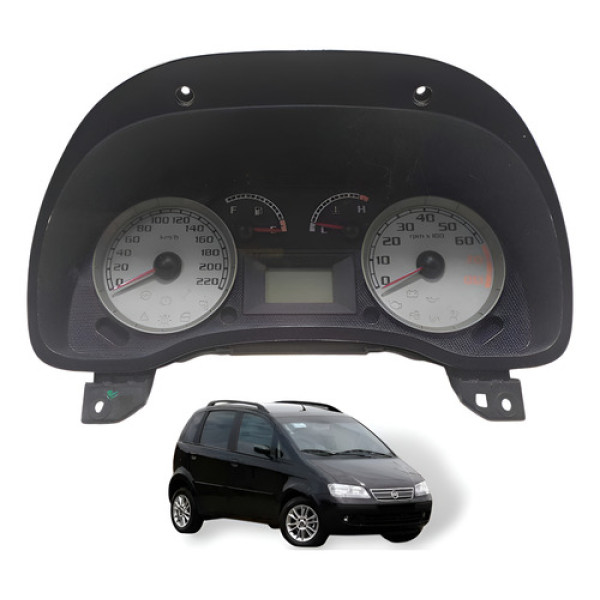 Painel De Instrumentos Com Rpm Fiat Idea 2005 À 2010 Usado Preto