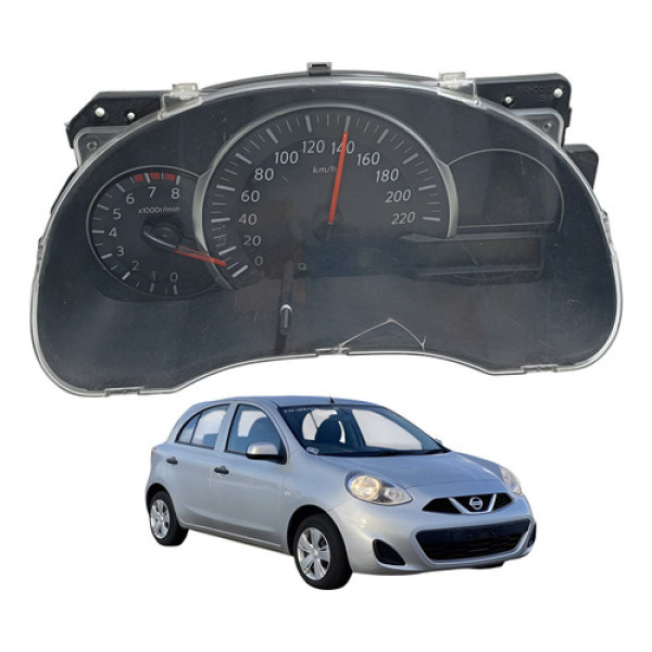 Painel De Instrumento Rpm Nissan March 2011 À 2017 C/detalhe Preto