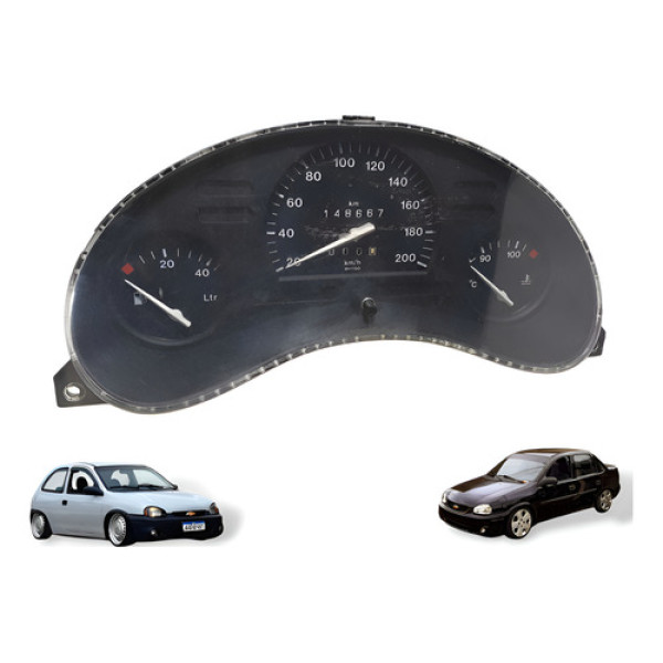 Painel De Instrumentos Sem Rpm Gm Corsa 1994 À 2002 Usado Preto