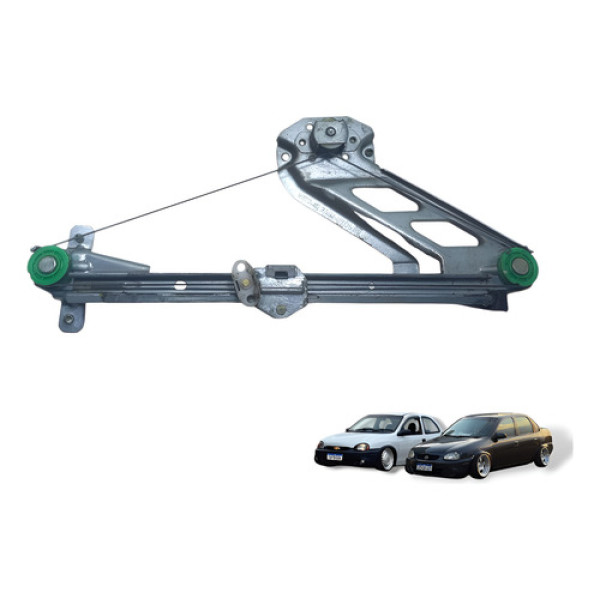 Maquina De Vidro Manual Tras. Direito Corsa 1995 Á 2001