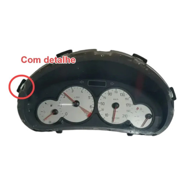 Painel Instrumento Velocimetro Peugeot 206 2001 2004 Branco