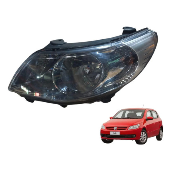Farol Esquerdo Volkswagen Gol G5 Voyage Saveiro 2009 2012 Esquerdo/motorista