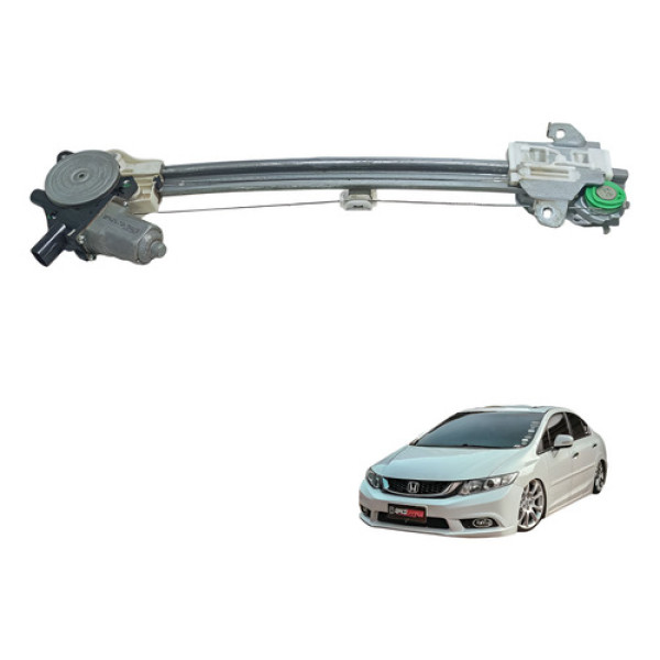 Maquina De Vidro Completa Honda Civic 2.0 2012 Á 2016 Usado