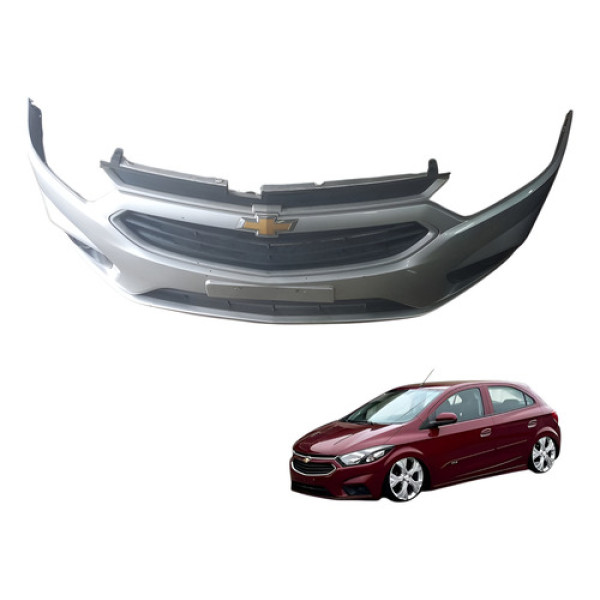 Parachoque Dianteiro Gm Onix 2016 2017 C/detalhes Prateado