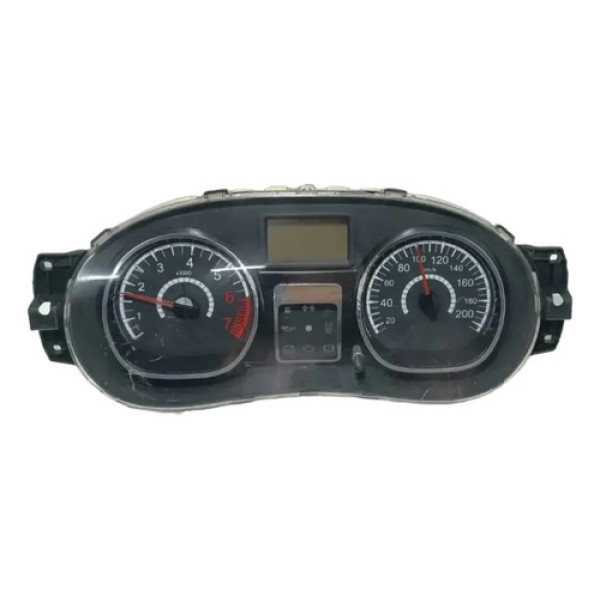 Painel Instrumento Velocimetro Sandero Logan 2008 2014 Preto Preto