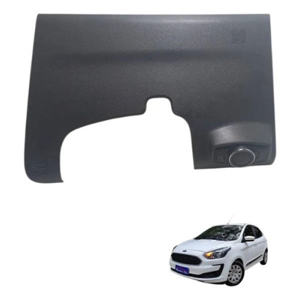 Acabamento Inferior Painel C/chave Farol Ford Ka 2015 A 2021 Cinza