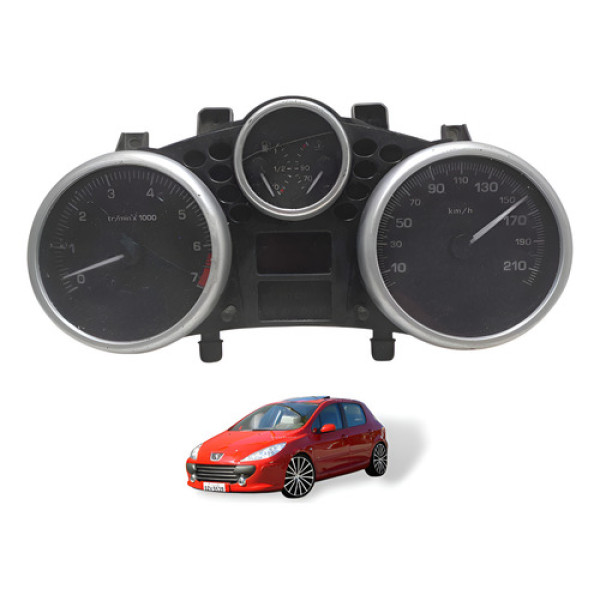 Painel De Instrumentos Peugeot 207 2008 À 2013 C/detalhe Preto