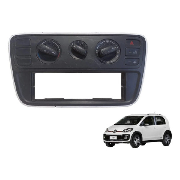 Moldura Central Difusor Ar Volkswagen Up 2014 2021 Preto
