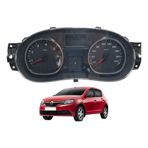 Painel De Instrumento Renault Logan Sandero 2008 À 17 Usado Preto
