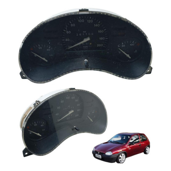 Painel De Instrumentos S/rpm Gm Corsa 1995 À 2005 Usado Preto