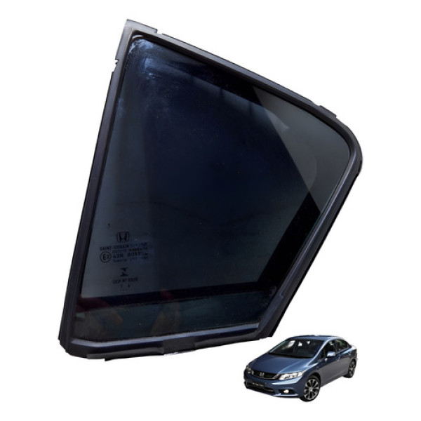Vidro Fixo Traseiro Esquerdo Honda Civic 2012 À 2016 Usado