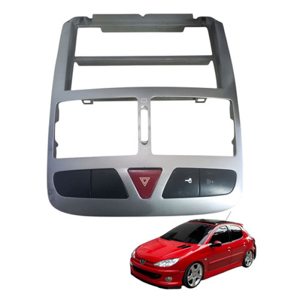 Moldura Central Painel Tabilier Peugeot 207 2007/ 2010 Usado