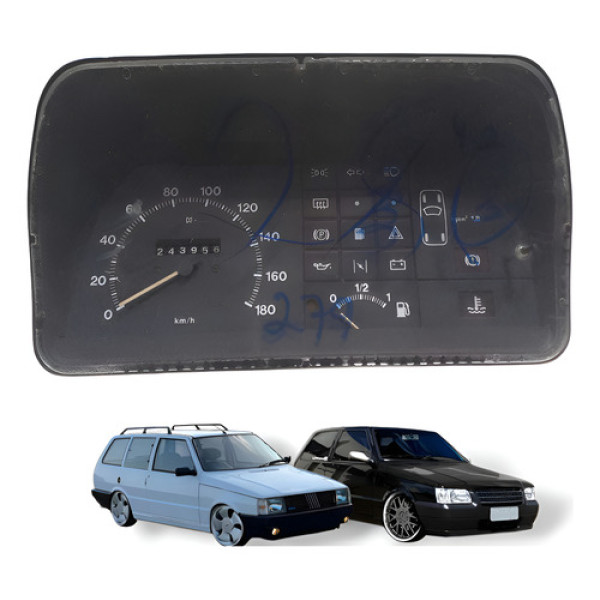 Painel De Instrumentos Uno Elba 1989/ 1998 Retirada De Peças Preto