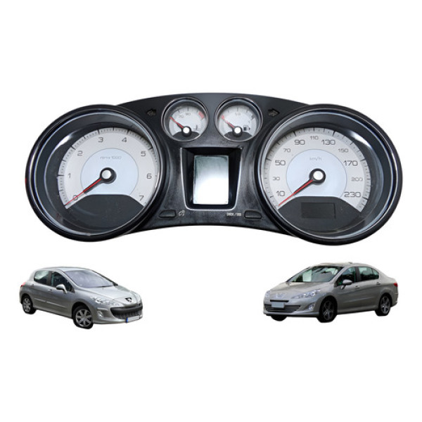 Painel De Instrumentos Peugeot 308 408 2007 Até 2015 Usado  Preto