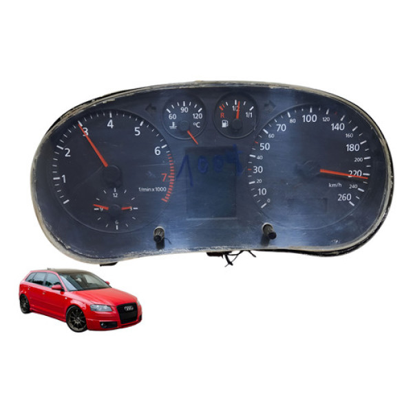 Painel De Instrumentos Rpm Audi A3 1999 Á 2006 Usado Preto