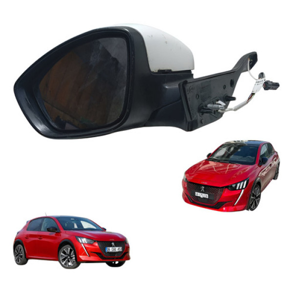Retrovisor Esquerdo Peugeot 208 2013 Á 2018 C/detalhes