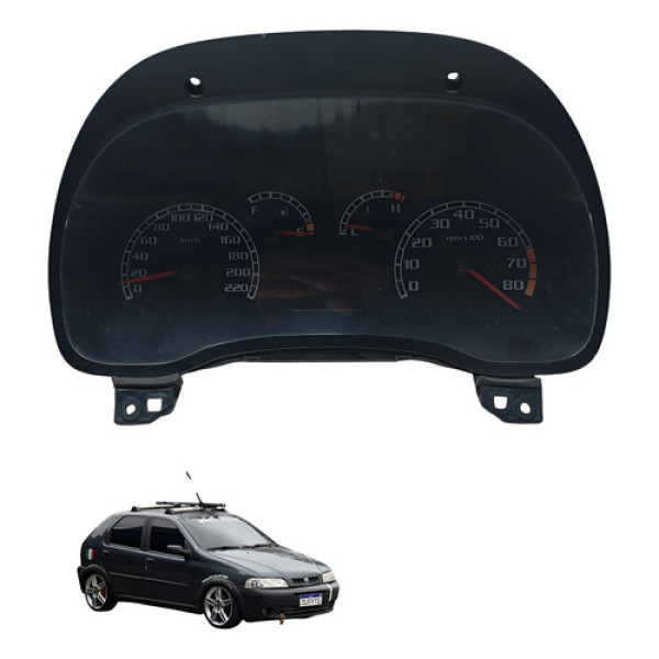 Painel Instrumento Fiat Palio Siena 2008 Á 2013 Usado Preto