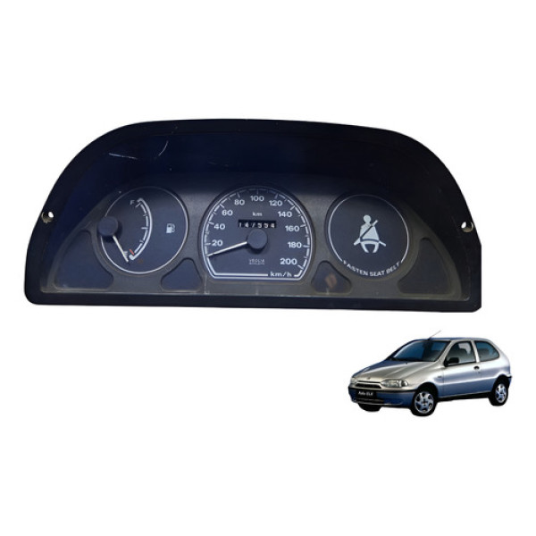 Painel De Instrumentos Fiat Palio Sem Fire 1996 Á 2005 Usado Preto
