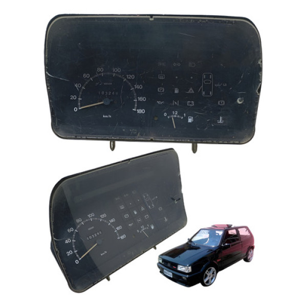 Painel Instrumento Fiat Uno Elba 1980 Á 1985 Usado Preto