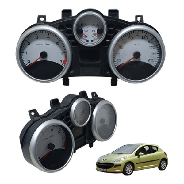 Painel Instrumento Peugeot 207 Passion 2008 Á 2011 Preto