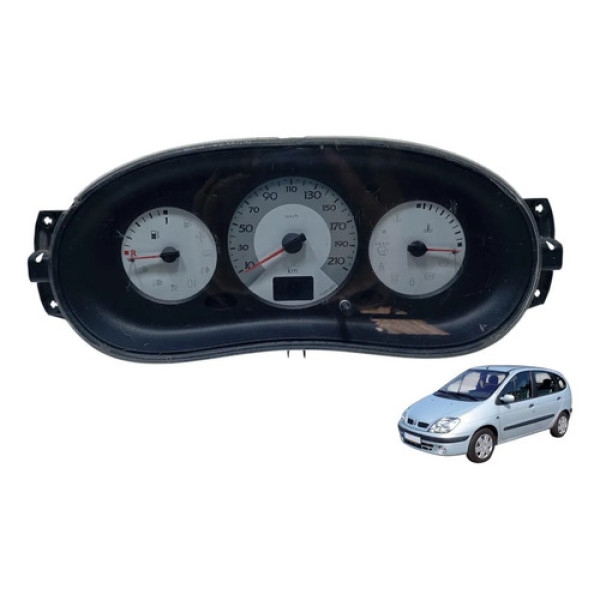 Painel De Instrumentos Renault Clio Scenic 2000 Á 2010 Usado Preto