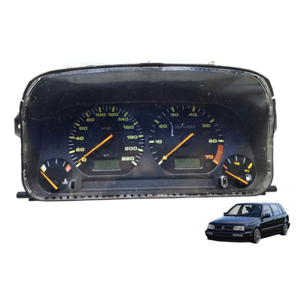 Painel De Instrumentos Amarelo Golf Polo 1994 Á 1999 Usado Preto