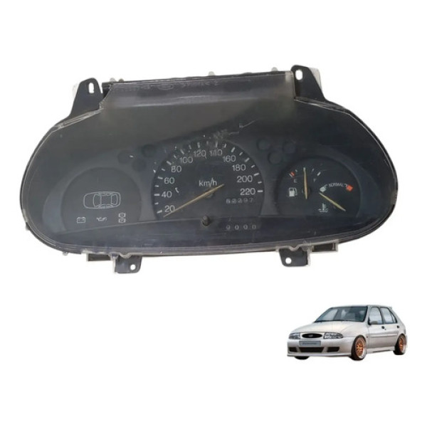 Painel De Instrumentos Sem Rpm Ford Fiesta 1997 A 2002 Preto