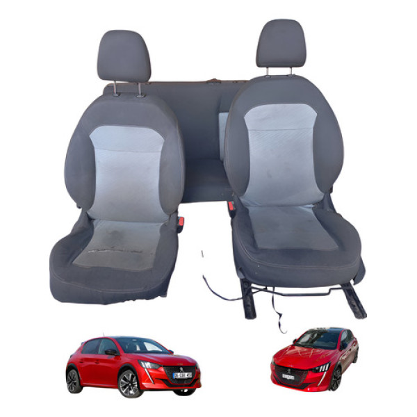 Jogo De Banco Com Detalhe Peugeot 208 2013 Á 2017 1.3 Usado Preto