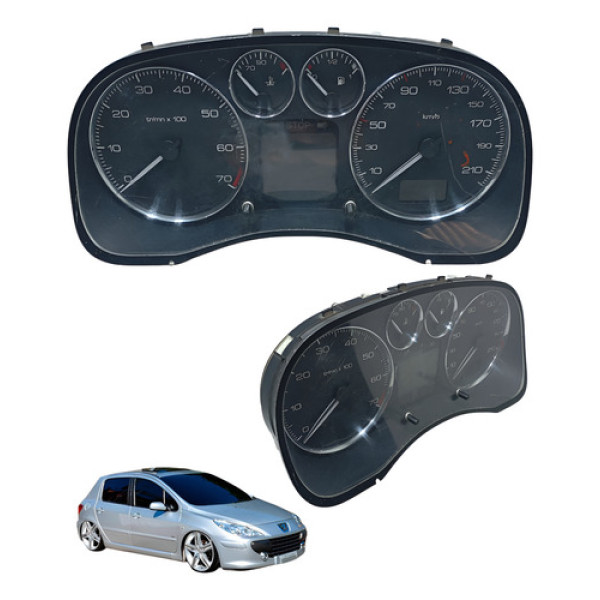 Painel Instrumento Peugeot 307 2006 Á 2010 Usado Preto