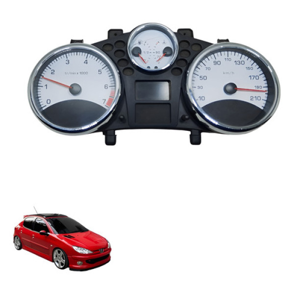 Painel De Instrumentos Peugeot 207 Passion 2008 Á 2011 Usado Preto