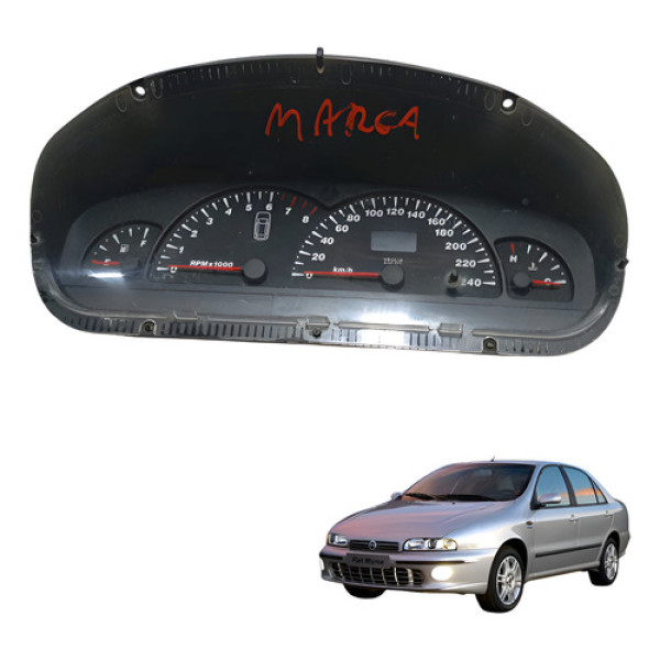 Painel Instrumento Fiat Brava Marea 2.0 1998 2006 Usado Preto