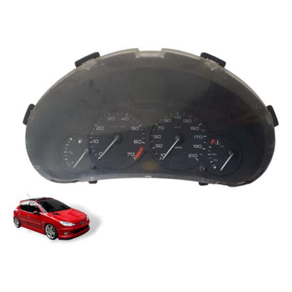 Painel Instrumento Peugeot 206 1.6 2004 Á 2008  Preto