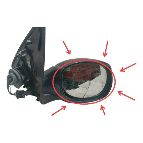 Retrovisor Peugeot 206 1999 2002 Original (espelho Trincado)