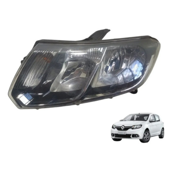 Farol Lado Esquerdo Renault Sandero 2012 2018 Esquerdo/motorista