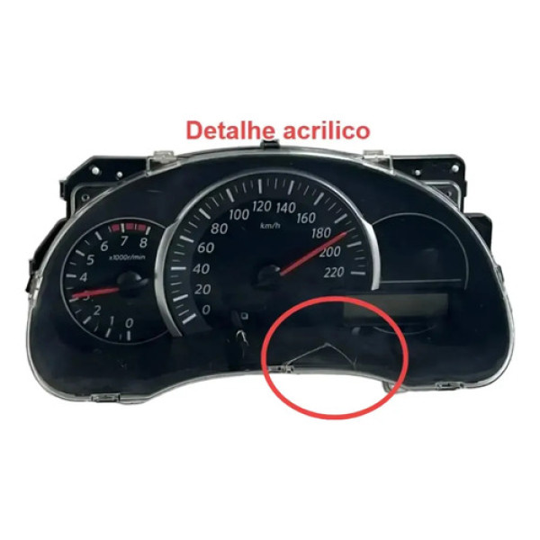 Painel Instrumento Velocimetro Nissan March 2011 2020 Preto Preto