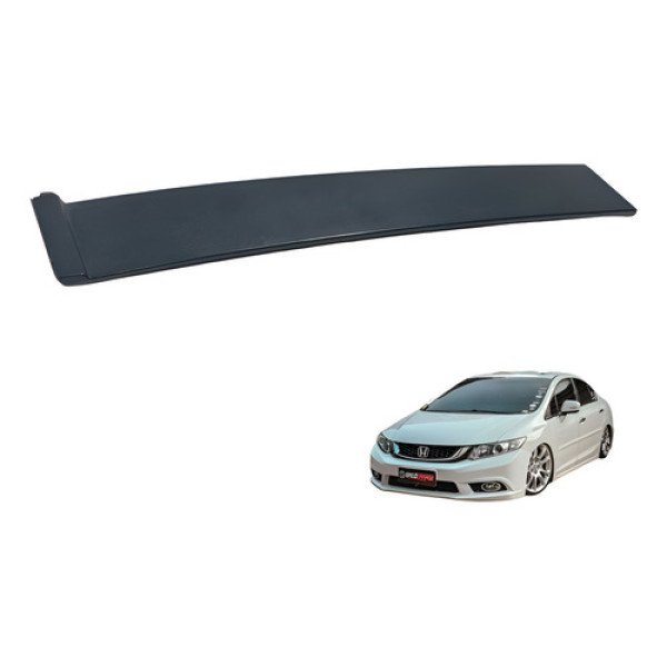 Friso Sup Externo Porta Dianteira Esque Honda Civic 2016 Preto