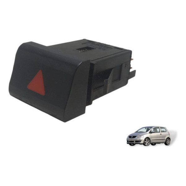 Botão Do Pisca Alerta Fox Crossfox 2003 À 2009 Preto