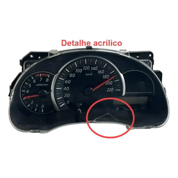 Painel Instrumento Velocimetro Nissan March 2011 2020 Preto