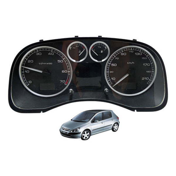 Painel De Instrumentos Rpm Peugeot 307 2005 À 2010 Usado Preto