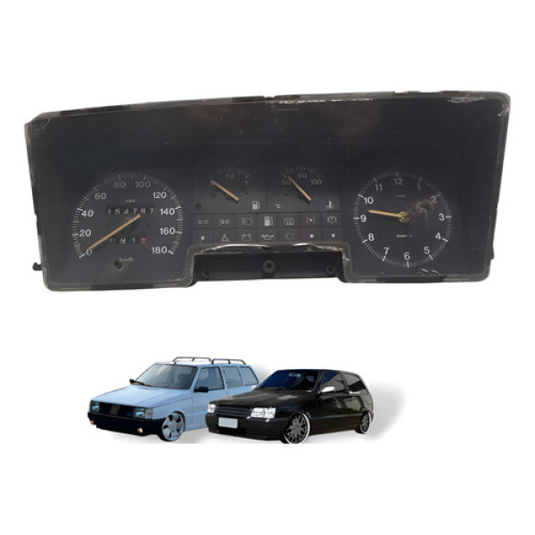 Painel De Instrumentos Fiat Elba Uno 1991 À 1998 C/ Defeito Preto